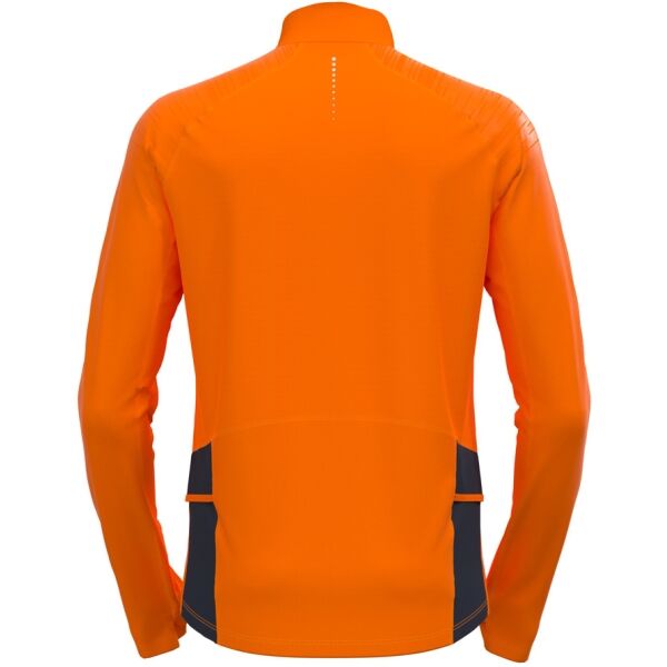 Odlo M MID LAYER 1/2 ZIP AXALP CERAMIWARM Herren Sportsweatshirt, Orange, Größe L