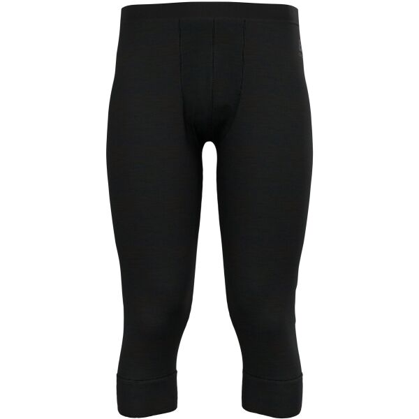 Odlo NATURAL MERINO 200 Férfi thermo háromnegyedes leggings, fekete, méret XXL