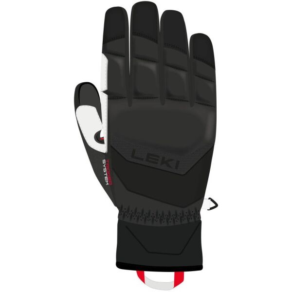 Leki GRIFFIN BASE 3D Ски ръкавици, черно, Veľkosť 10.5