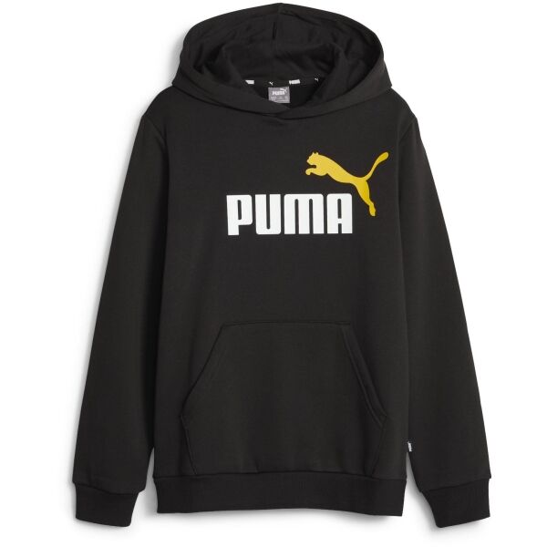 Puma ESS + 2 COL BIG LOGO HOODIE FL B Суитшърт за момчета, черно, размер