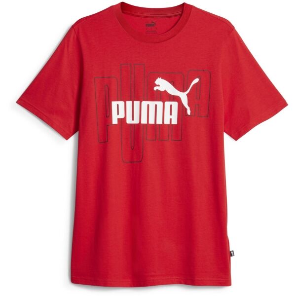 Puma GRAPHICS NO.1 TEE Herrenshirt, Rot, Größe L