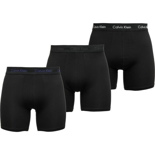 Calvin Klein 3 PACK - COTTON STRETCH Férfi boxeralsó, fekete, méret XL