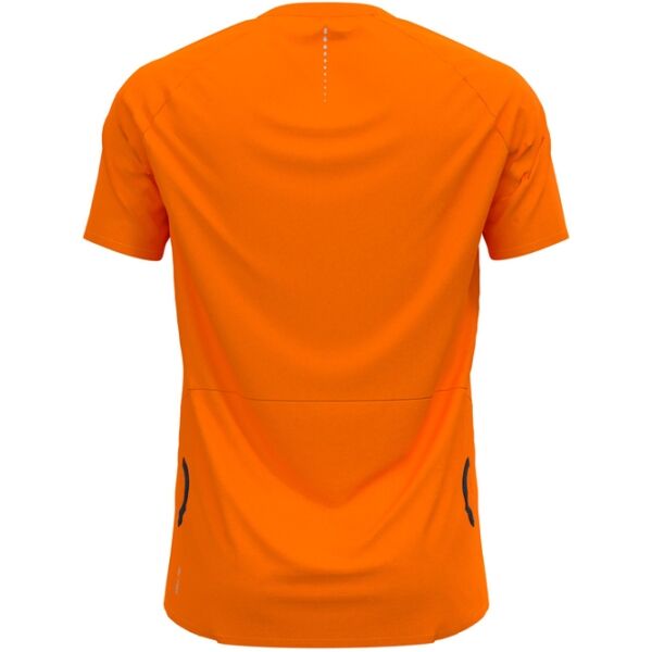 Odlo AXALP TRAIL T-SHIRT CREW NECK S/S 1/2 ZIP Herren Funktionsshirt, Orange, Größe XL