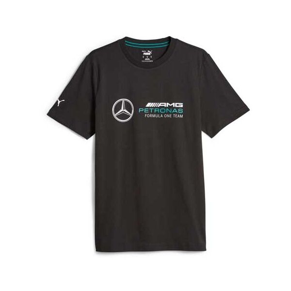 Puma MERCEDES-AMG PETRONAS F1 TEAM ESSENTIALS Tricou Pentru Bărbați, Negru, Veľkosť XL