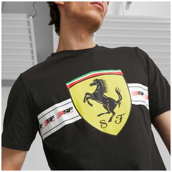 Puma FERRARI RACE Herren-T-Shirt, Schwarz, Größe L