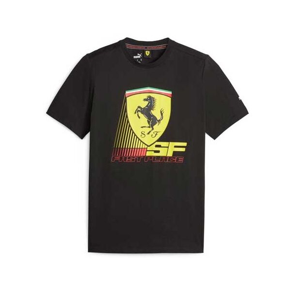 Puma FERRARI RACE Herren-T-Shirt, Schwarz, Größe M