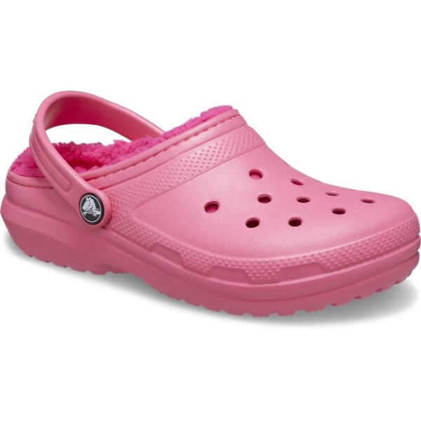 Crocs CLASSIC LINED CLOG K Lány belebújós cipő, rózsaszín, méret 32/33
