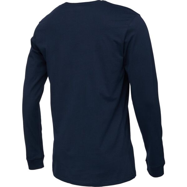 Quiksilver CIRCLED SCRIPT FRONT LS Herrenshirt, Blau, Größe XL