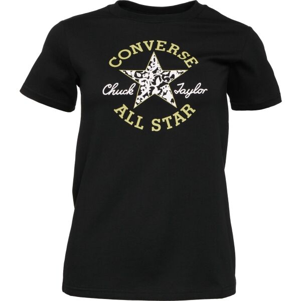Converse CHUCK PATCH INFILL TEE Női póló, fekete, méret XS