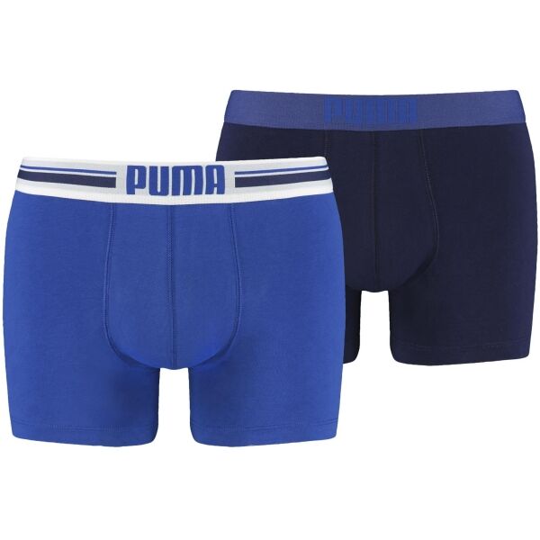 Puma PLACED LOGO BOXER 2P Férfi boxeralsó, kék, méret
