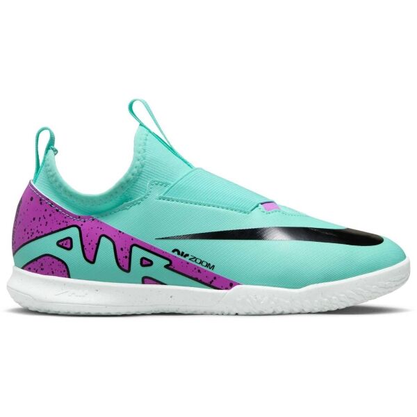 Nike JR ZOOM MERCURIAL VAPOR 15 ACADEMY IC Детски обувки за зала, тюркоазено, veľkosť 36.5
