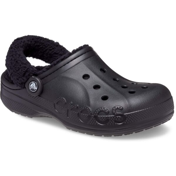 Crocs BAYA LINED FUZZ STRAP CLOG Универсални чехли, черно, размер 37/38