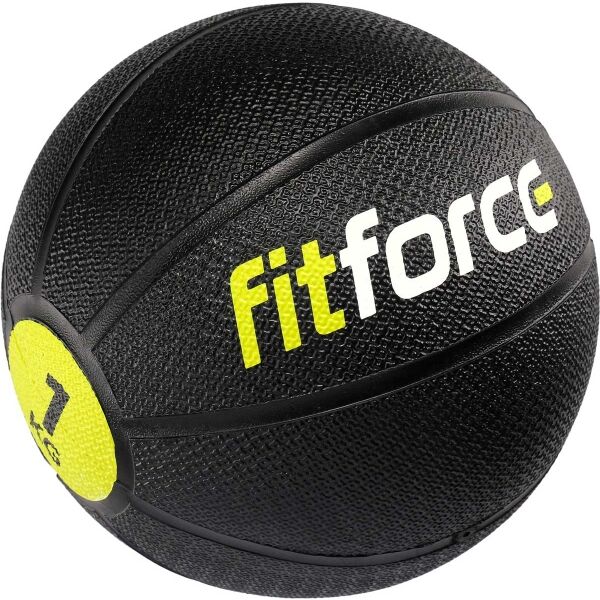 Fitforce MEDICINE BALL 1 KG Medizinball, Schwarz, Größe 1 KG