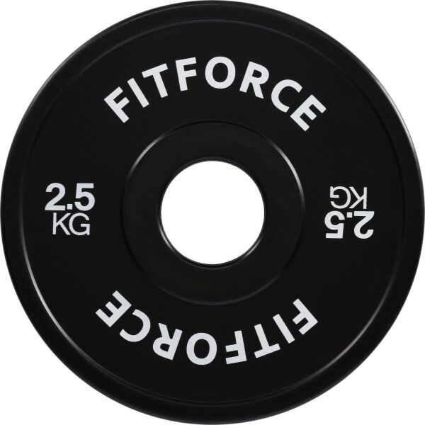 Fitforce PLRO 2,5 KG X 50 MM Gewichtsscheibe, Schwarz, Größe 2,5 KG