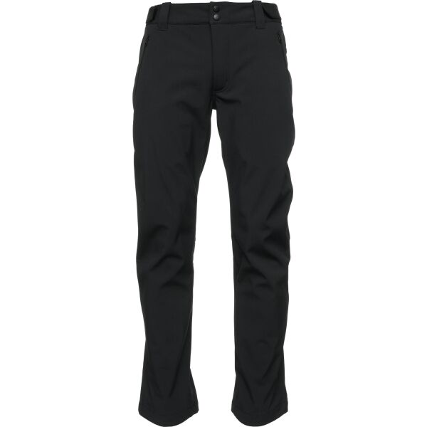 Northfinder JOHNNIE Мъжки софтшелови панталони, черно, Veľkosť XL