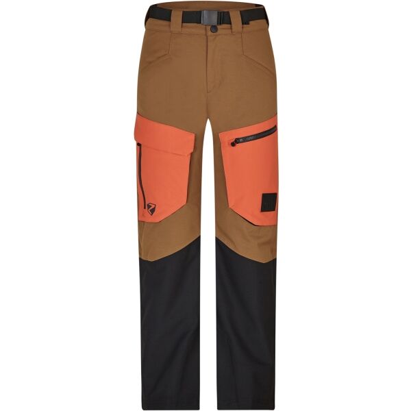 Ziener AKANDO Момчешки панталони за ски/сноуборд, кафяво, размер