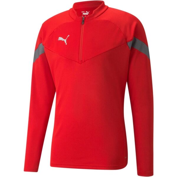 Puma TEAMFINAL TRAINING 1/4 ZIP TOP Trainingssweatshirt Für Den Herrn, Rot, Größe XL