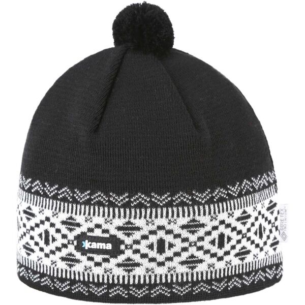 Kama GORE-TEX WINDSTOPPER AW74 Зимна шапка, черно, Veľkosť UNI