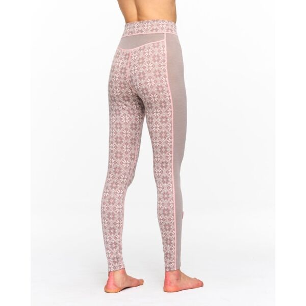 KARI TRAA ROSE HIGH WAIST PANT Дамски термо панталони, розово, Veľkosť XL