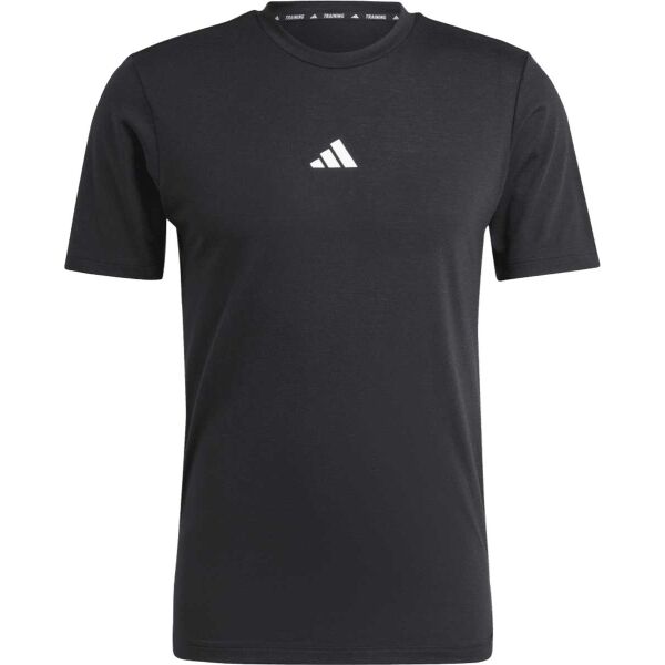 Adidas WORK OUT LOGO TEE Мъжка тениска за тренировки, черно, Veľkosť L