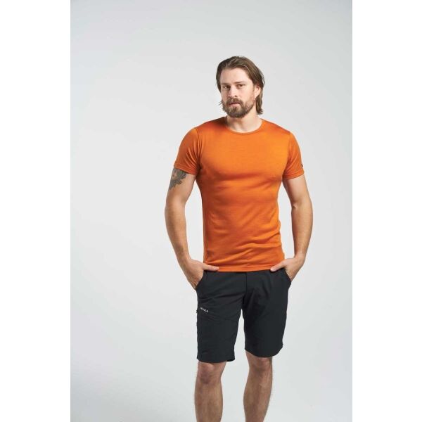 Devold BREEZE MERINO 150 T-SHIRT Pánske Tričko, Oranžová, Veľkosť L