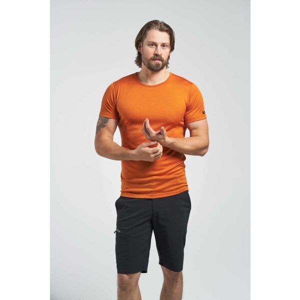 Devold BREEZE MERINO 150 T-SHIRT Pánske Tričko, Oranžová, Veľkosť L