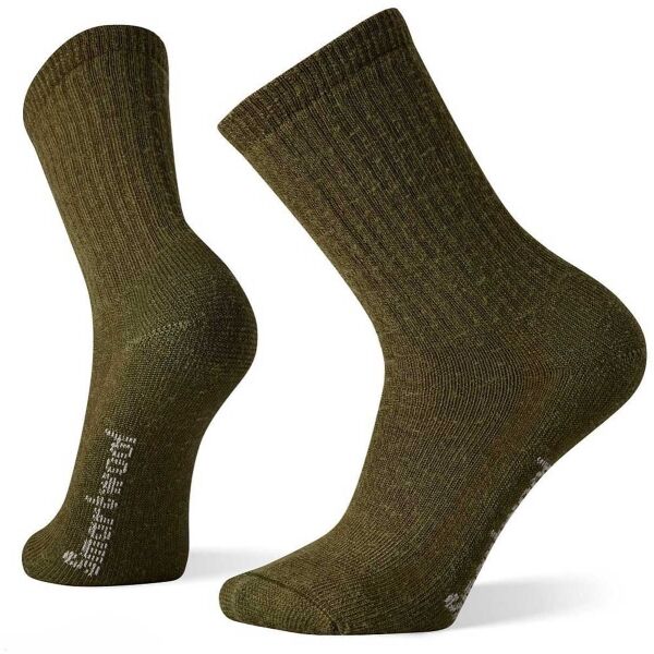 Smartwool HIKE CE FULL CUSHION SOLID CREW Мъжки  чорапи, khaki, veľkosť M