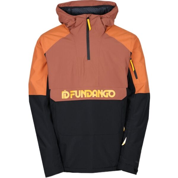 FUNDANGO BURNABY Herren Skijacke/Snowboardjacke, Orange, Größe M