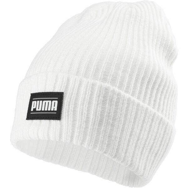 Puma CLASSIC CUFF BEANIE Мъжка плетена шапка, бяло, размер