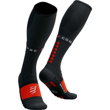 Compressport FULL SOCKS WINTER RUN - Топли компресиращи три четвърти чорапи за бягане