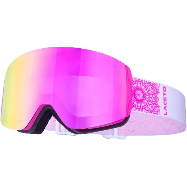 Laceto SNOWDRIFT Junior síszemüveg, rózsaszín, méret