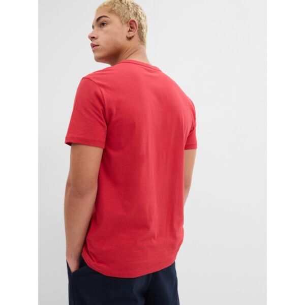 GAP V-BASIC LOGO T Herrenshirt, Rot, Größe XXL