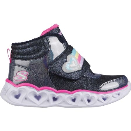 Skechers HEART LIGHTS - BRILLIANT RAINBOW - Dívčí zimní boty