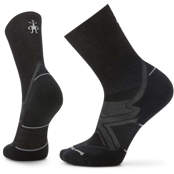 Smartwool RUN COLD WEATHER TARGETED CUSHION CREW Мъжки спортни чорапи, черно, veľkosť M