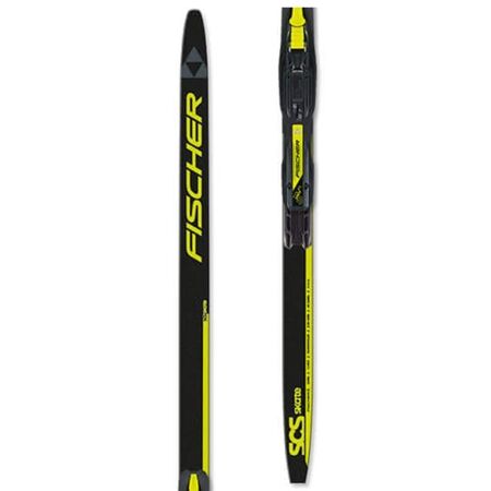 Fischer SCS SKATE JR MOUNTED + TOUR STEP IN JR - Children’s skate style cross country skis