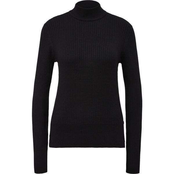 s.Oliver KNITTED NOOS Női pulóver, fekete, méret XL