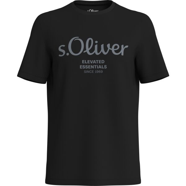 s.Oliver LOGO T-NOOS Férfi póló, fekete, méret XL