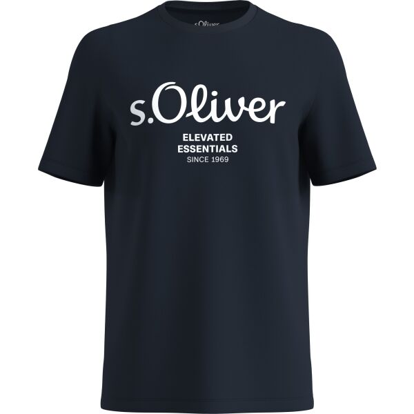 s.Oliver LOGO T-NOOS Férfi póló, sötétkék, méret XL