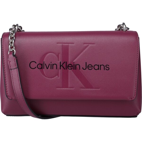 Calvin Klein SCULPTED EW FLAP CONV25 MONO Дамска чанта, розово, Veľkosť Os