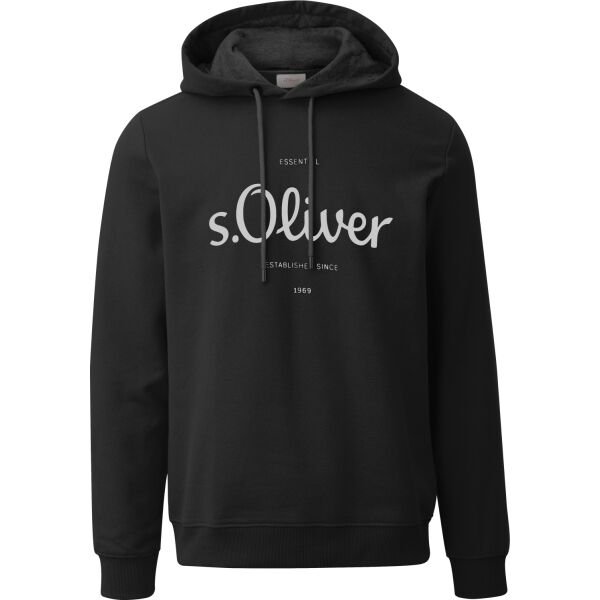 s.Oliver RL SWEATSHIRT NOOS Kapucnis pulóver, fekete, méret S