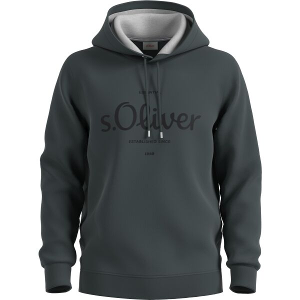 s.Oliver RL SWEATSHIRT Férfi pulóver, sötétszürke, méret S