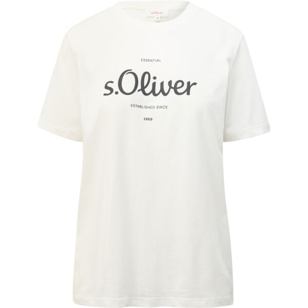 S.Oliver RL T-SHIRT T-Shirt, Weiß, Größe 40