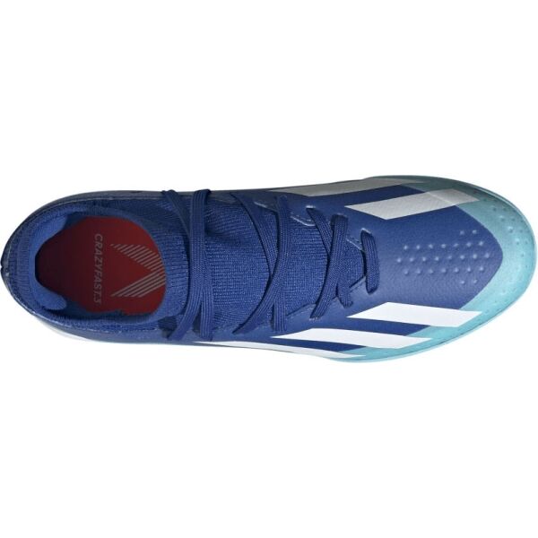 Adidas X CRAZYFAST.3 TF Turf Fußballschuhe, Blau, Größe 36 2/3