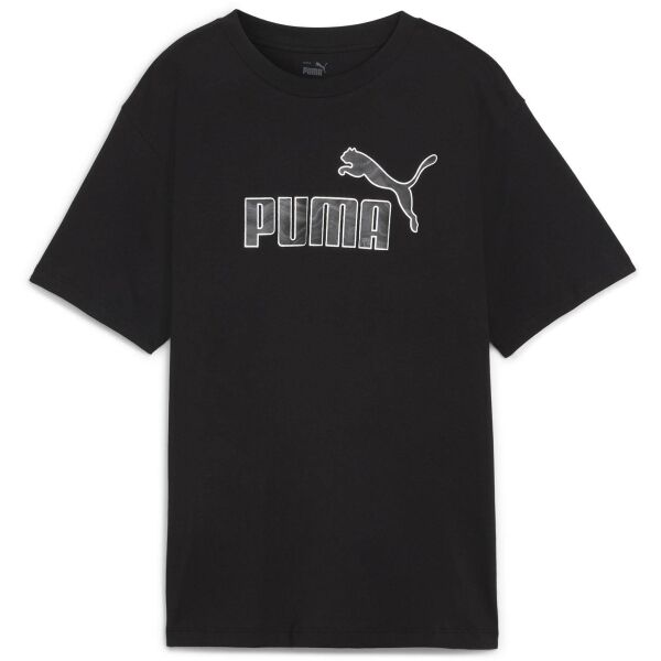 Puma ESSENTIALSENTIALS + MARBELEIZED TEE Дамска тениска, черно, размер
