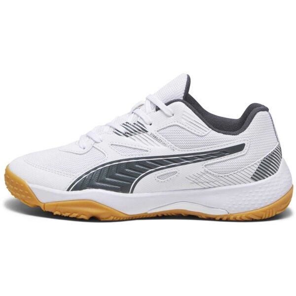 Puma SOLARFLASH JR II Обувки за момчета за спорт в зала, бяло, размер 35