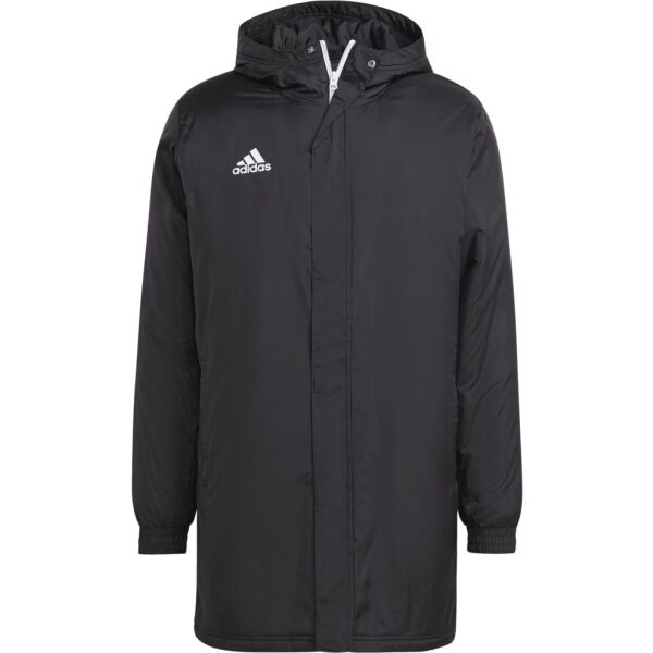 adidas ENTRADA 22 STADIUM JACKET Juniorská futbalová bunda, čierna, veľkosť