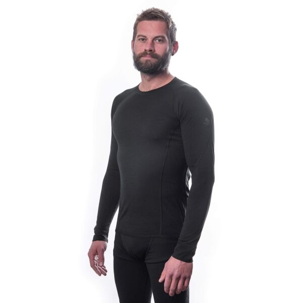 Sensor MERINO AIR Мъжка функционална блуза, черно, Veľkosť XL