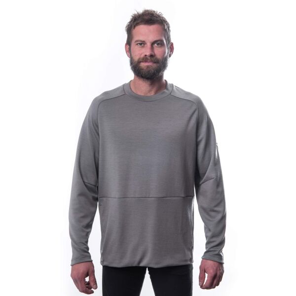 Sensor MERINO UPPER Herren Sweatshirt, Grau, Größe XL