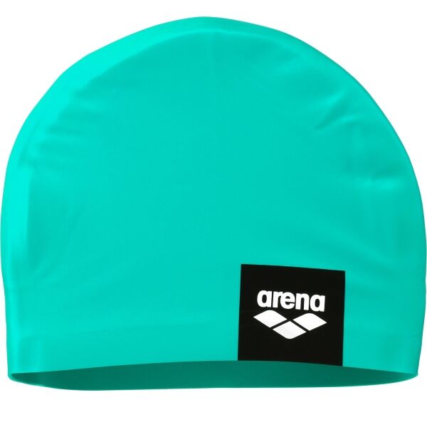 Arena LOGO MOULDED CAP Плувна шапка, светло-зелено, Veľkosť Os