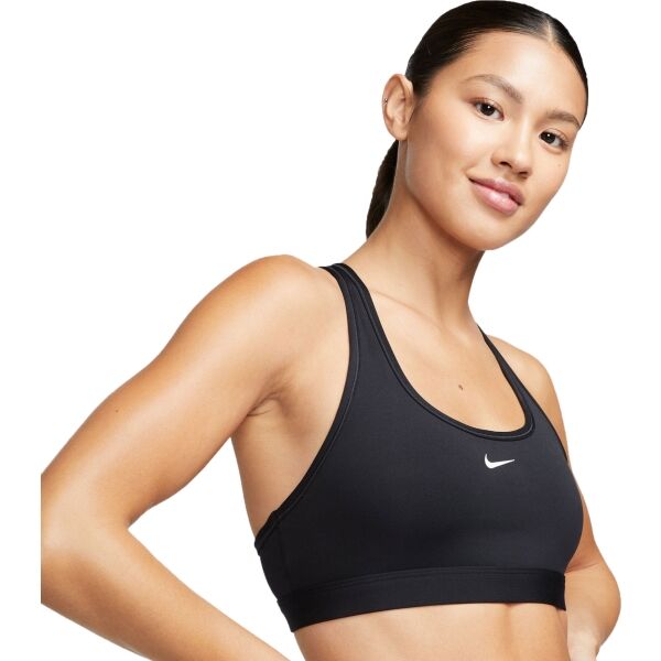 Nike SWSH LGT SPT BRA Дамско спортно бюстие, черно, veľkosť XL